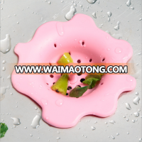 Flower shaped hot sale silicone floor drain for kitchen