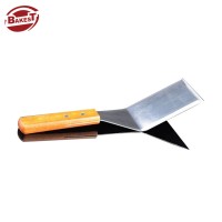 8098 Bakest Wooden Handle Stainless Steel Shovel Cooking Spatula