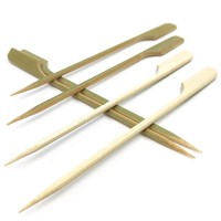 Bamboo Paddle Picks Skewers for Shish Kabob, BBQ, Kitchen, Grilling