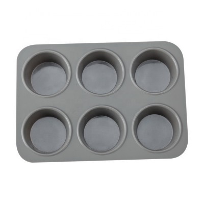 6 Cativies Round Shape DIY Silicone Baking Cake Candy Chocolate Mould