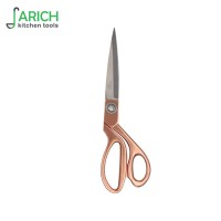 (JYXH-CA007 )Hot selling   Rose Gold handle Stainless steel  9.5" tailor scissors