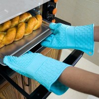 Heat Resistant BBQ Silicone Glove Microwave Baking Oven Mitts Gloves