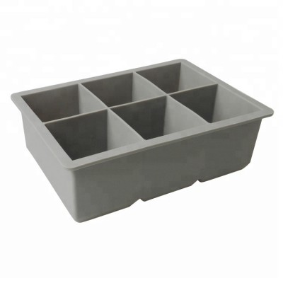 Best sellers 6  cavity easy release custom silicone ice cube tray mold