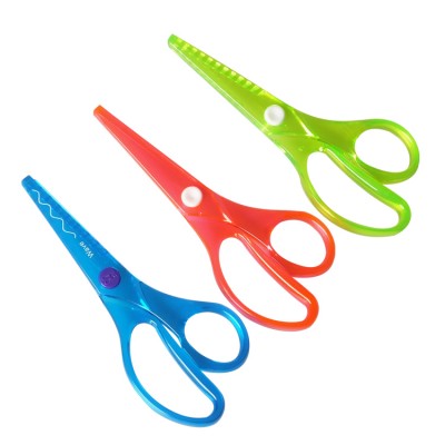 New Fashion Gifts For Child Quality Safety Scissors Paper Cutting Plastic Scissors Children Handmade Toy