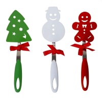 Christmas Tree Snowman Gingerbread man kitchen utensils nylon cookie spatulas cooking turner