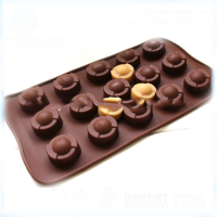 Round shape handmade silicone 3d candy chocolate candy soap mold