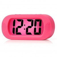 manufacture wholesale design silicone digital snooze light clock