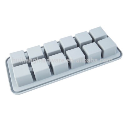 Customized 12 cavities Silicone Ice Cube Tray Food Storage Tray Ice Tray Mould Without Spill-Resistant Lid