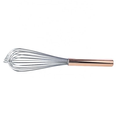 12 Inches Stainless Steel Wire Egg Beater Copper Color Egg Whisk