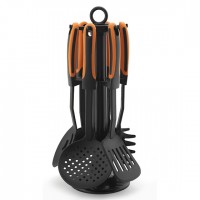 Yangjiang Factory,  Nylon Kitchen Utensils with PP+TPR Handle , Cooking kitchen accessories