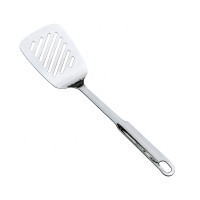 Top quality kitchenware cooking utensils long handle stainless steel fish spatula turner slotted